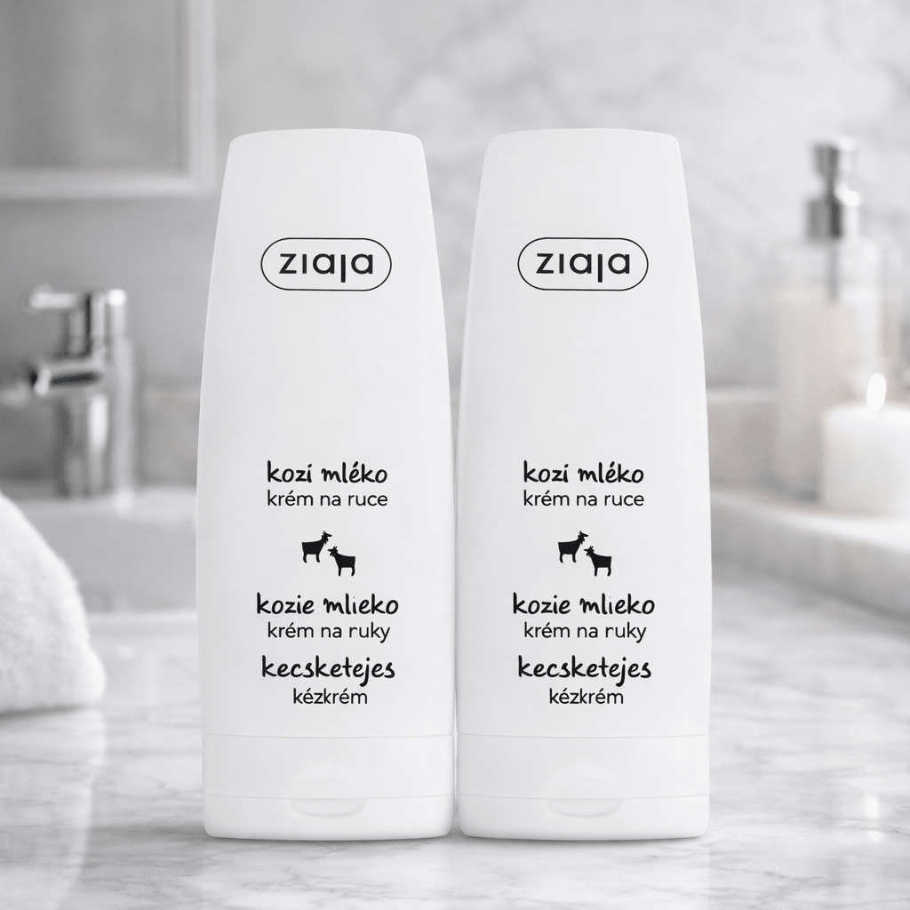 KAMPANJA: Ziaja Goat’s Milk Käsivoide & Kynsivoide 2 x 80 ml – Vuohenmaito Kosteuttava Käsivoide Kuivalle Iholle - Skonbeauty.com