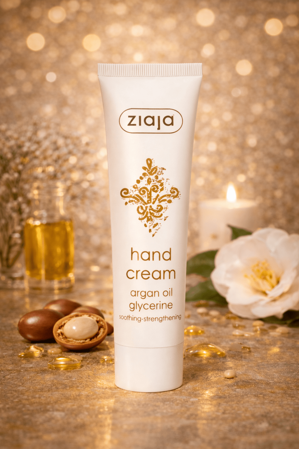 Ziaja Argan Oil suojaava käsivoide 100 ml – ravitseva ja kosteuttava käsivoide kuiville ja erittäin kuiville käsille - Skonbeauty.com