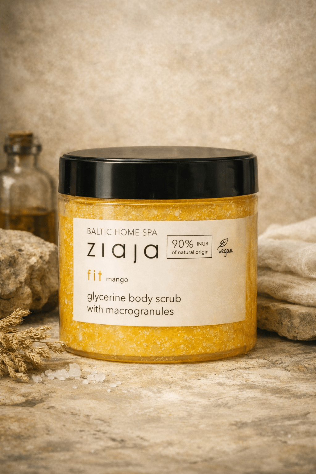 Ziaja Baltic Home Spa Fit Mango Vartalokuorinta 300 ml – Isorakeinen Kuoriva Body Scrub, Kosteuttava & Ihoa Silottava - Skonbeauty.com