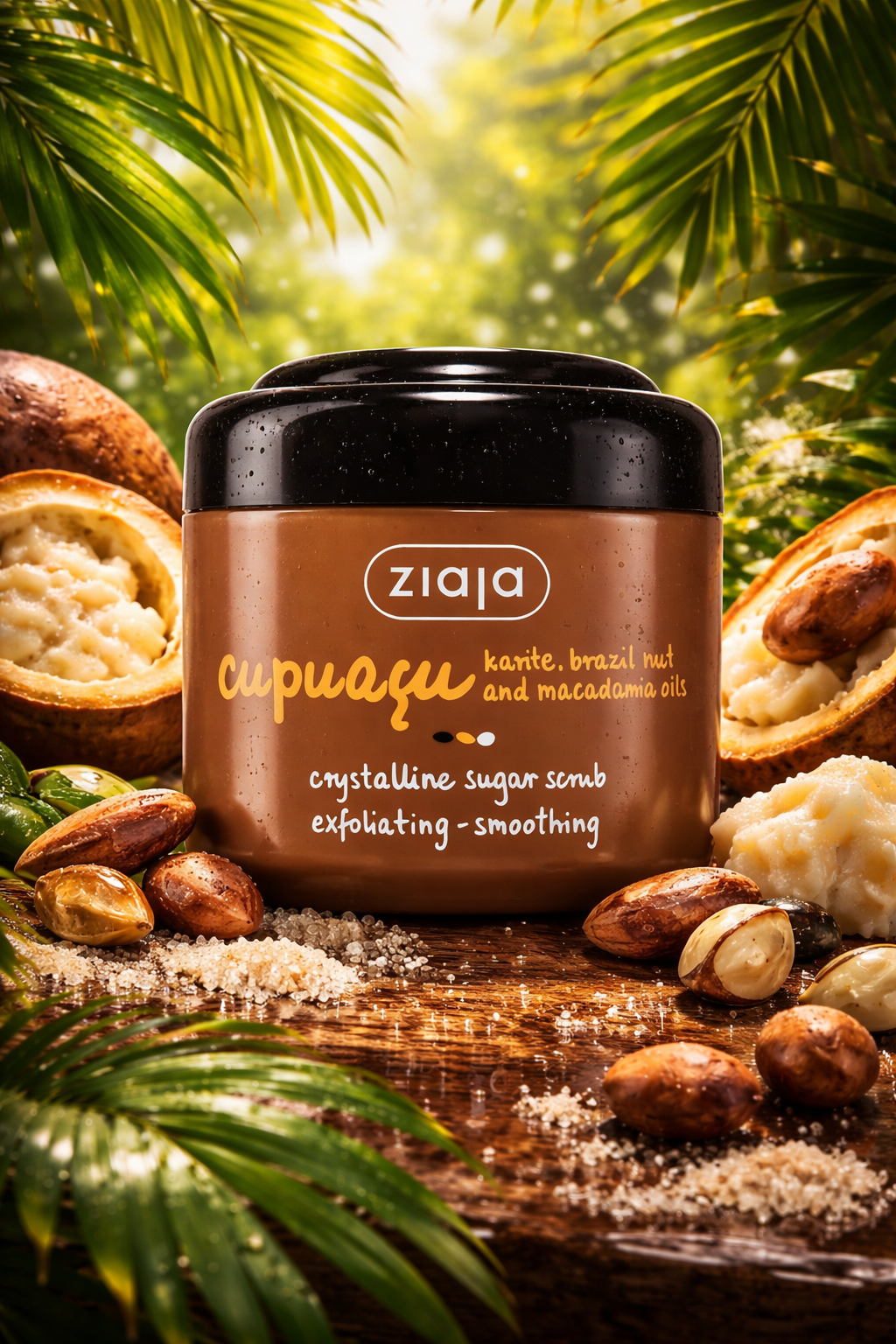 Ziaja Cupuaçu sokerivartalokuorinta 200 ml – ravitseva ja kosteuttava vartalokuorinta - Skonbeauty.com