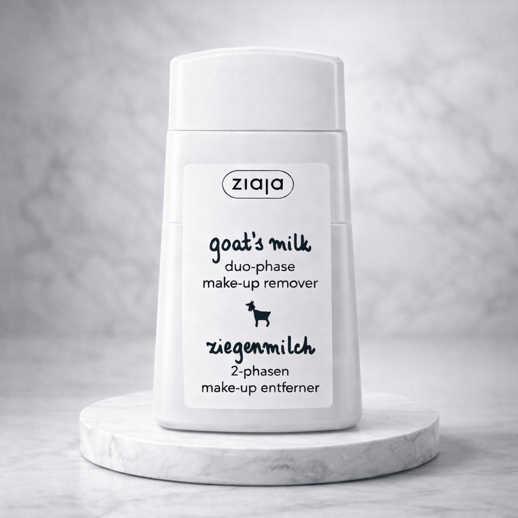Ziaja Goat’s Milk Silmämeikinpoistoaine Vedenkestävälle Meikille 120 ml – Hellävarainen Vuohenmaito Silmämeikin Puhdistus - Skonbeauty.com
