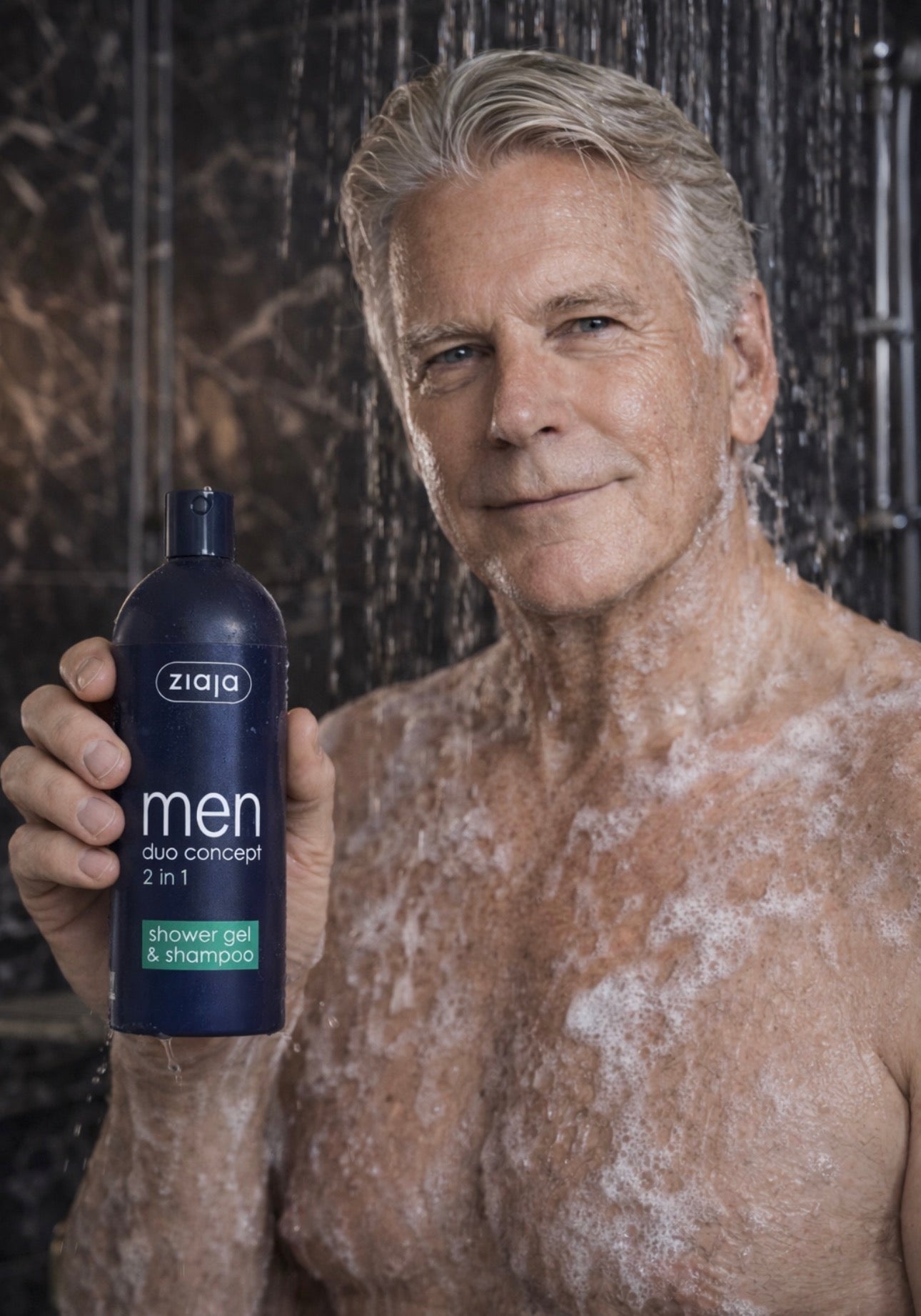 Ziaja Men 2in1 Suihkugeeli & Shampoo 300 ml – Kosteuttava, Virkistävä Miesten Pesuaine Hiuksille ja Vartalolle - Skonbeauty.com