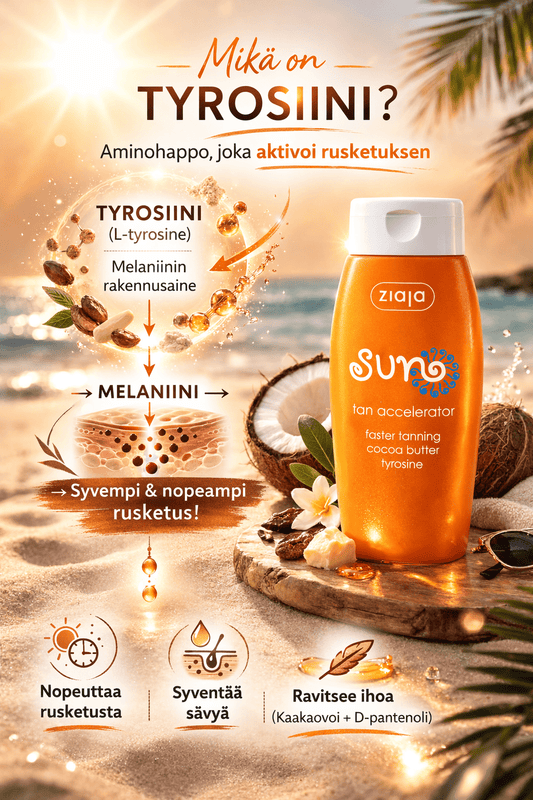 Ziaja Sun Tan Accelerator 150 ml – Rusketuksen Nopeuttaja Tyrosiinilla ja Kaakaovoilla - Skonbeauty.com