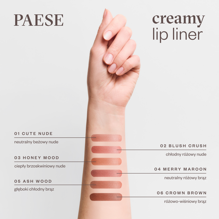 Paese Tasty Lips Creamy Lip Liner – huultenrajauskynä 0,6 g