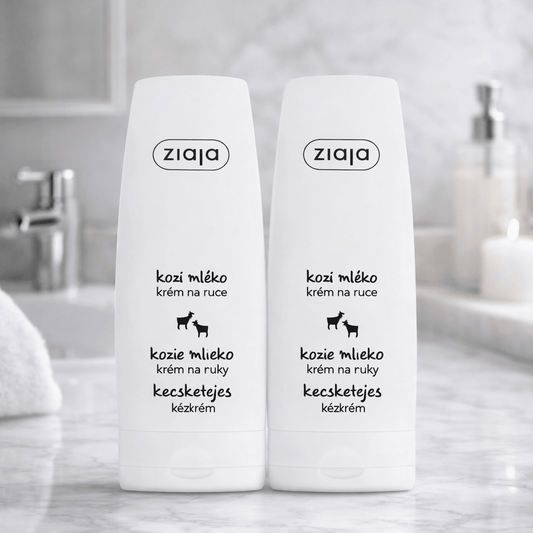 KAMPANJA: Ziaja Goat’s Milk Käsivoide & Kynsivoide 2 x 80 ml – Vuohenmaito Kosteuttava Käsivoide Kuivalle Iholle - Skonbeauty.com