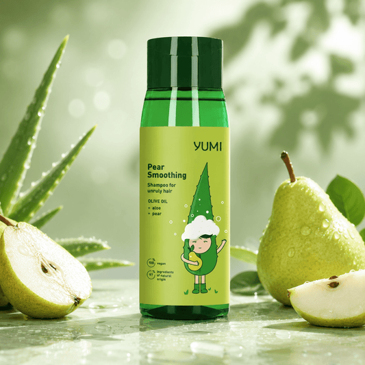 Yumi Pear Smooth Shampoo 300 ml – Silottava shampoo pörröisille ja sähköisille hiuksille - Skonbeauty.com