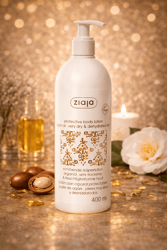 Ziaja Argan Oil suojaava vartalovoide 400 ml – ravitseva ja rauhoittava vartalovoide kuivalle ja erittäin kuivalle iholle - Skonbeauty.com