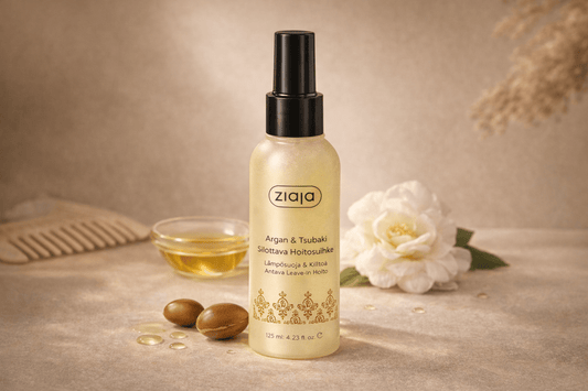 Ziaja Argan & Tsubaki Silottava Hoitosuihke – Lämpösuoja & Kiiltoa Antava Leave - In Hoito 125 ml - Skonbeauty.com