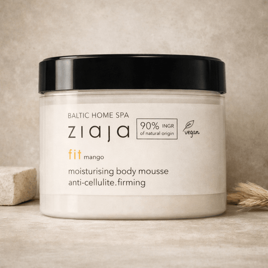 Ziaja Baltic Home Spa Fit Kiinteyttävä Vartalomousse 300 ml – Selluliittia ehkäisevä kosteuttava vartalovoide kofeiinilla - Skonbeauty.com
