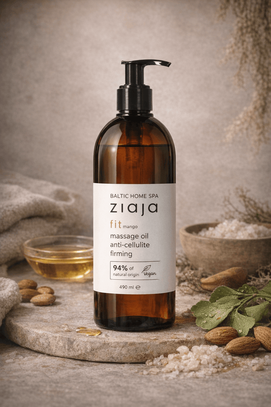 Ziaja Baltic Home Spa Fit Mango Hierontaöljy 490 ml – Kiinteyttävä Anti - Cellulite Vartaloöljy - Skonbeauty.com