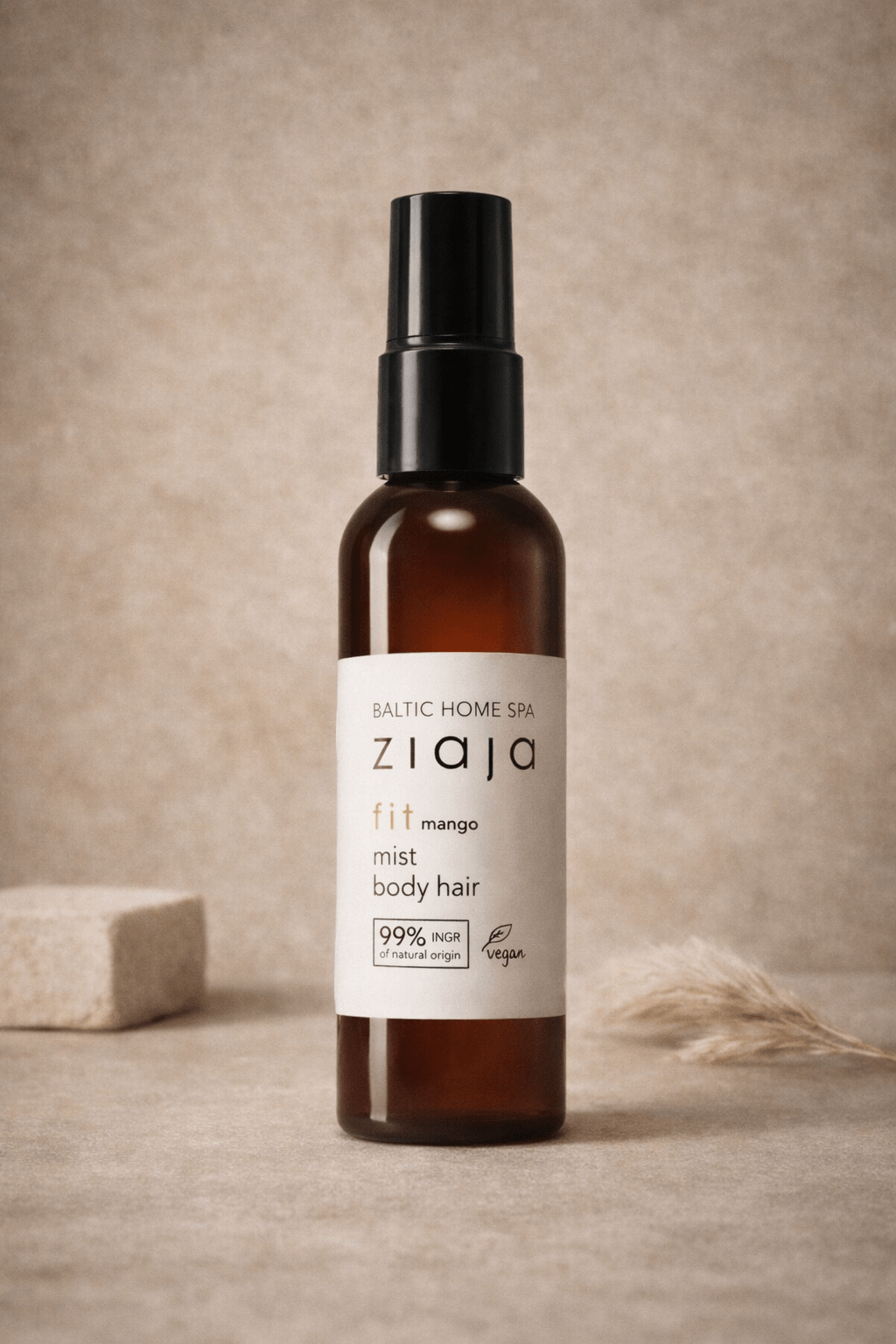 Ziaja Baltic Home Spa Fit Mango Vartalo - ja Hiussuihke 90 ml – Kosteuttava Body Mist, Virkistävä Mango Tuoksu - Skonbeauty.com