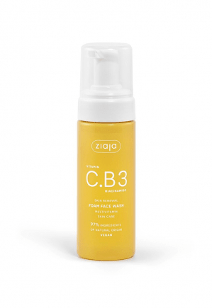 Ziaja C.B3 -kasvojen puhdistusvaahto 150 ml – C-vitamiini & niasiiniamidi - Skonbeauty.com