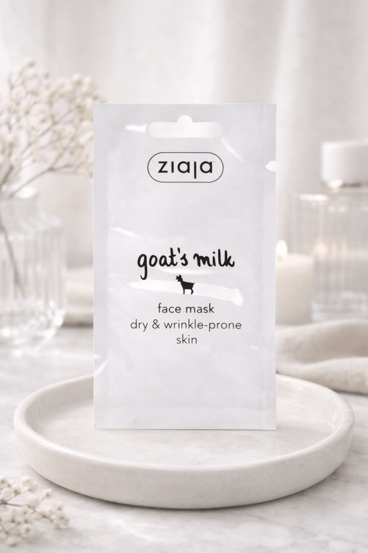Ziaja Goat’s Milk kasvonaamio kuivalle iholle 7 ml – ravitseva ja kosteuttava kasvonaamio kasvoille - Skonbeauty.com