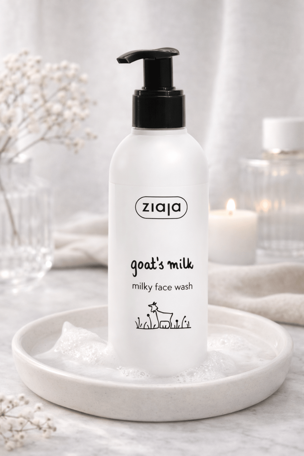 Ziaja Goat’s Milk Milky Face Wash 200 ml – kosteuttava ja hellävarainen puhdistusgeeli kasvoille - Skonbeauty.com