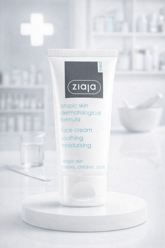 Ziaja Med atooppisen ihon kasvovoide 50 ml – rauhoittava ja kosteuttava voide herkälle iholle - Skonbeauty.com