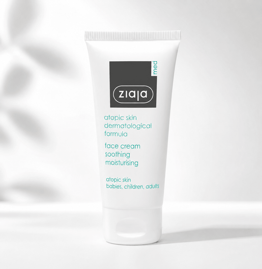 Ziaja Med Atooppisen Ihon Kasvovoide 50 ml – Tehokas ja Hajusteeton Kasvovoide Atooppiselle Iholle - Skonbeauty.com