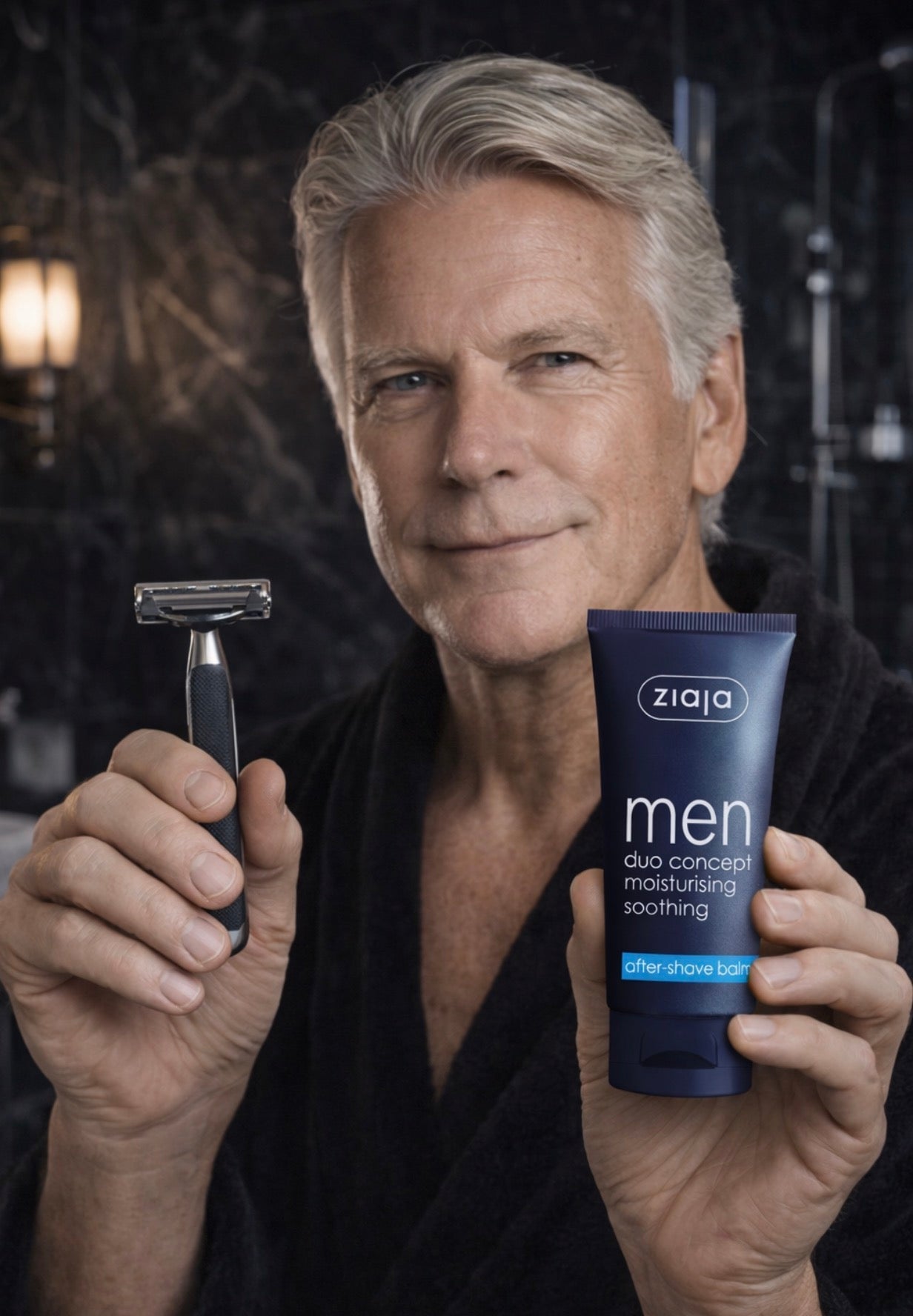 Ziaja Men after shave - partabalsami 75 ml – rauhoittava, kosteuttava ja alkoholiton parranajon jälkihoito miehille - Skonbeauty.com