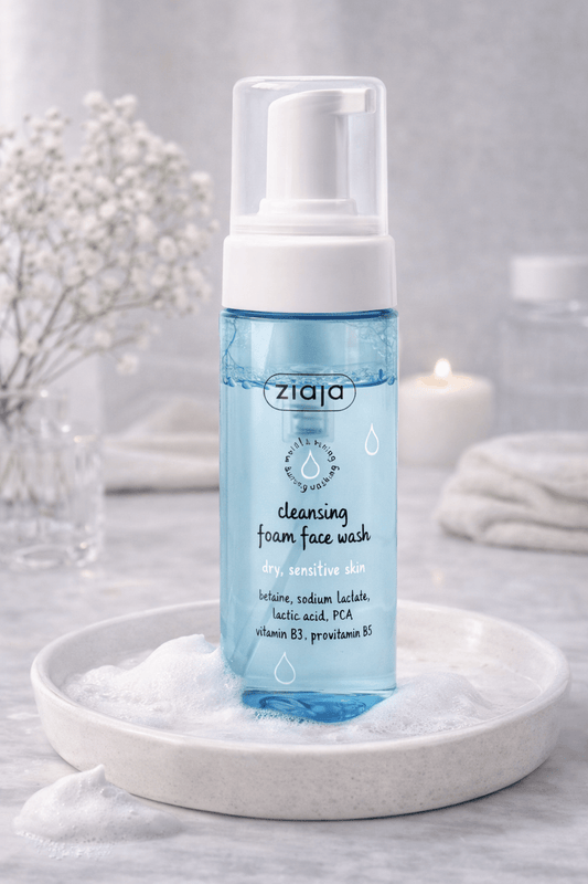 Ziaja puhdistusvaahto kuivalle iholle 150 ml – kosteuttava ja hellävarainen kasvojen puhdistus - Skonbeauty.com