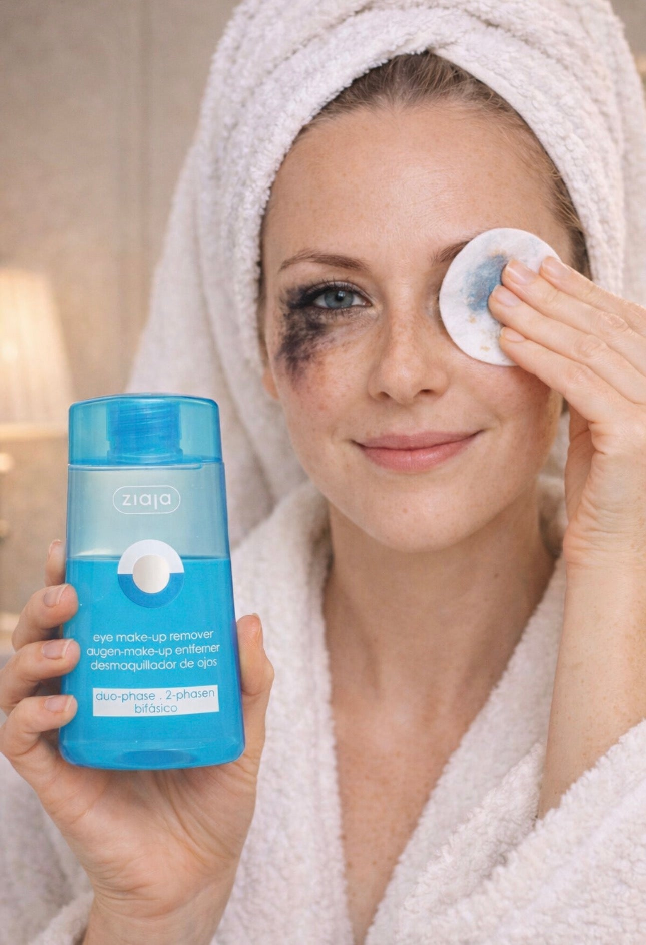 Ziaja silmämeikinpoistoaine vedenkestävälle meikille 120 ml – tehokas & hellävarainen meikinpoisto herkille silmille - Skonbeauty.com