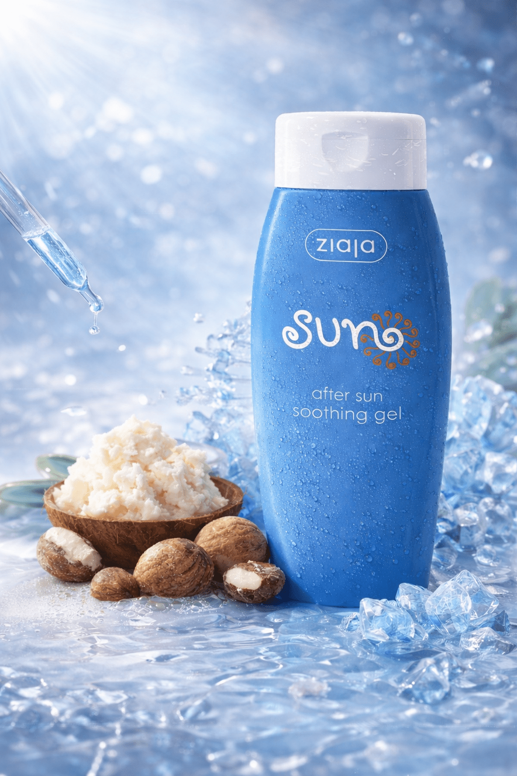 Ziaja Sun After Sun Soothing Gel 200 ml – Rauhoittava After Sun - geeli D - pantenolilla ja Allantoiinilla - Skonbeauty.com