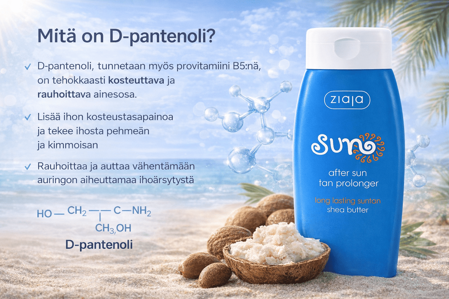 Ziaja Sun After Sun Tan Prolonger 200 ml – Rusketusta Pidentävä After Sun - voide Sheavoilla - Skonbeauty.com