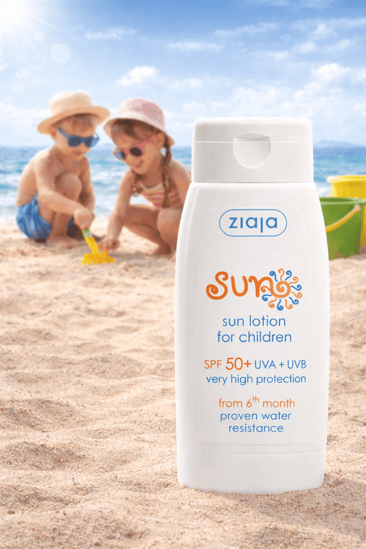 Ziaja Sun Kids Aurinkovoide SPF 50+ 125 ml – Erittäin Korkea UVA & UVB Suoja Lapsille - Skonbeauty.com