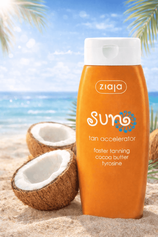 Ziaja Sun Tan Accelerator 150 ml – Rusketuksen Nopeuttaja Tyrosiinilla ja Kaakaovoilla - Skonbeauty.com